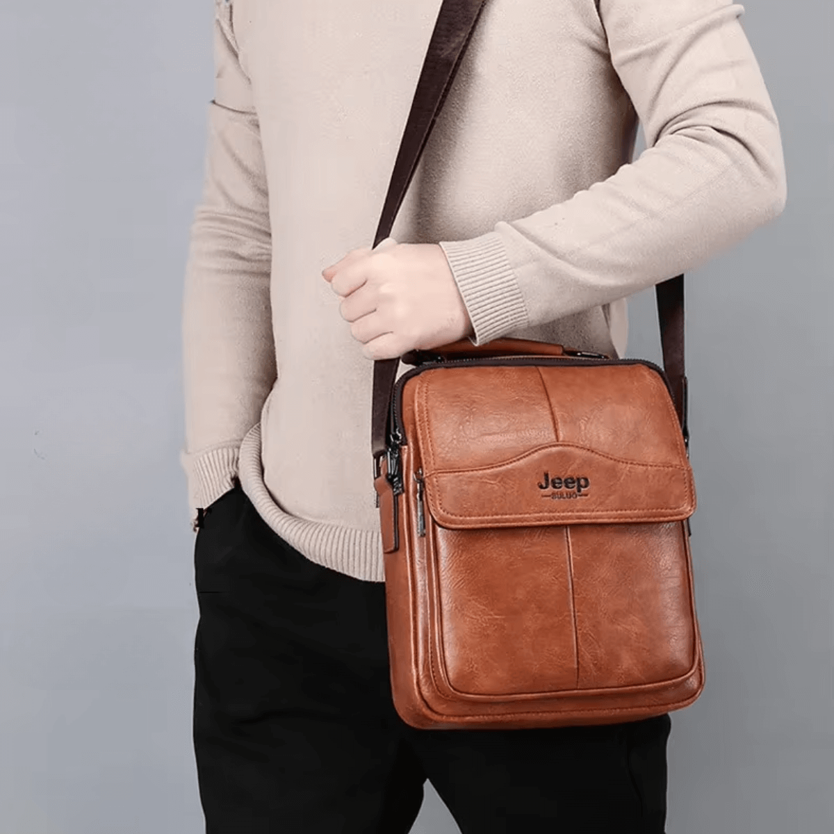 bolsa masculina vintage carry viriati